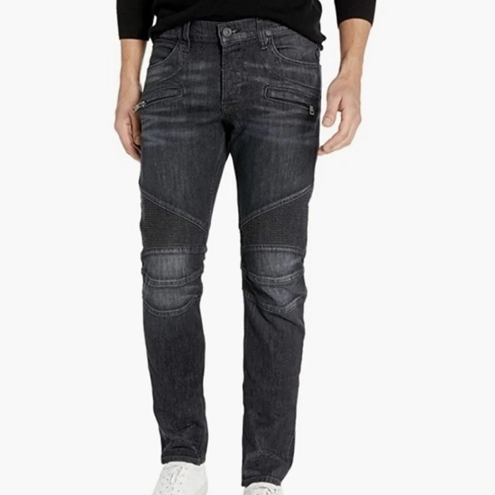 Hudson Jeans Blinder Skinny Whiskered Men's Black Jeans